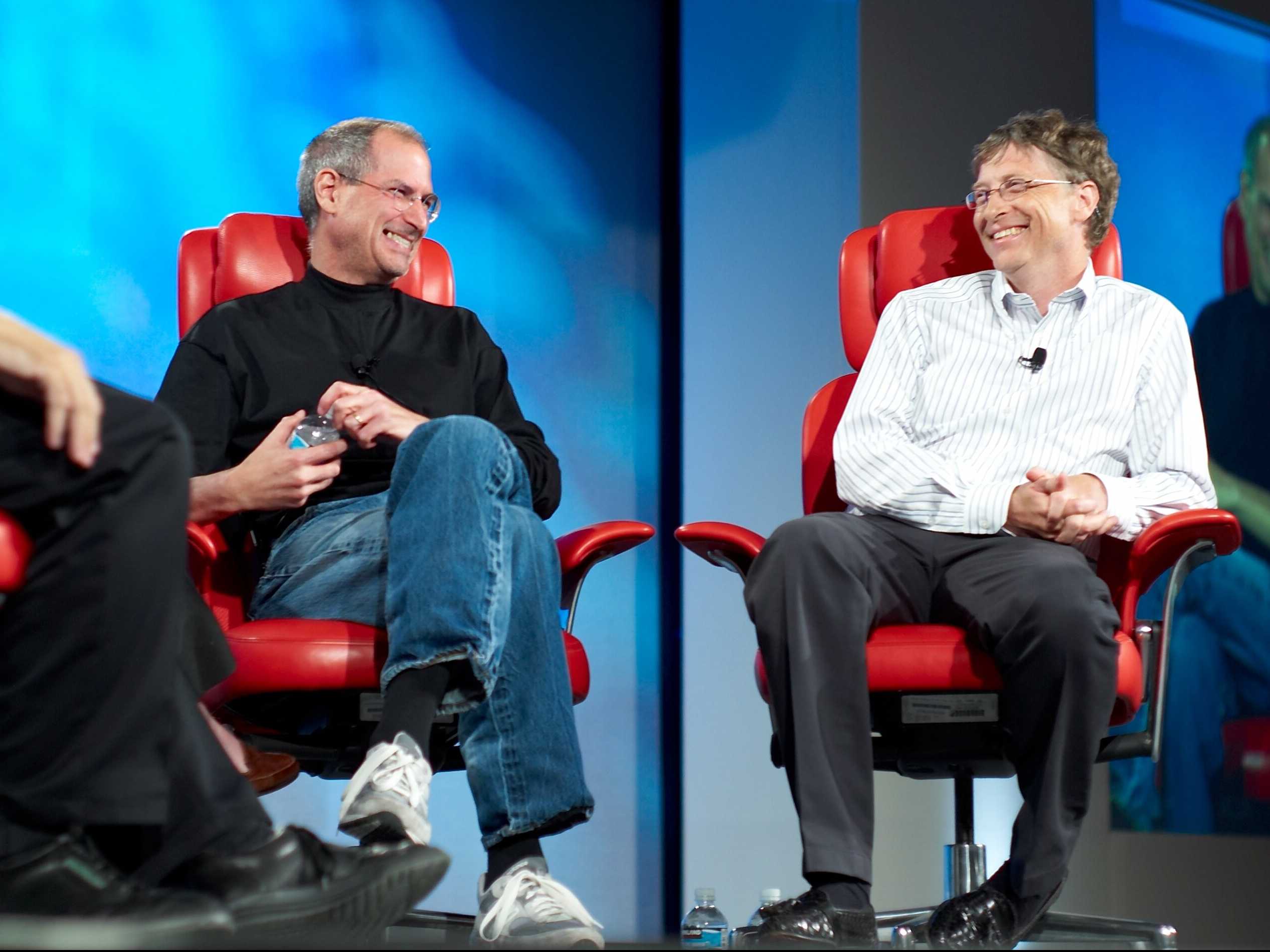 Steve Jobs en Bill Gates