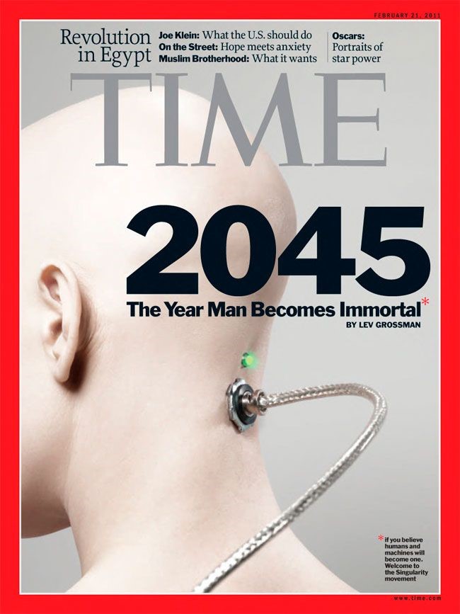 Voorkant Time Magazine 2045