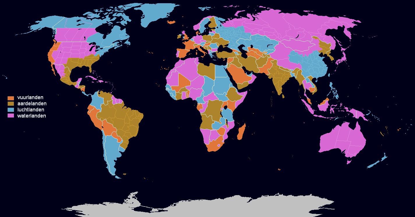 kaart karakters volken wereld