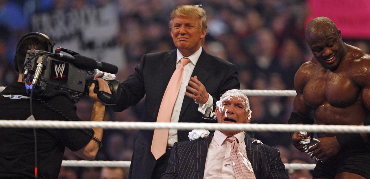 Trump op WrestleMania 23