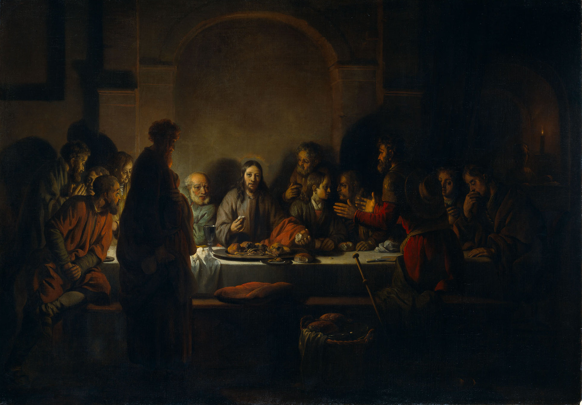 Schilderij Het laatste avondmaal van Gerbrand van den Eeckhout uit 1664