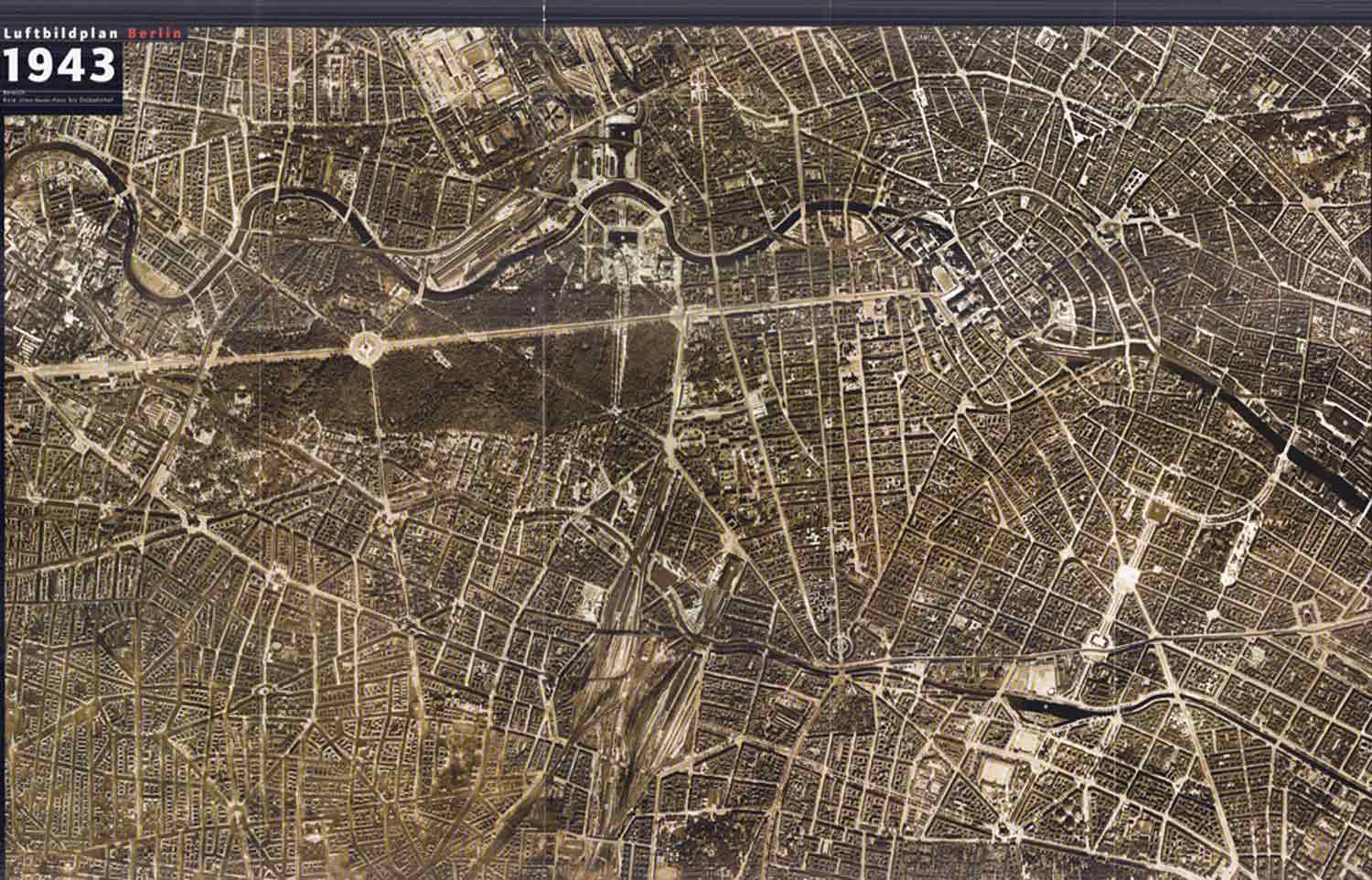 Luchtfoto Berlijn 1943