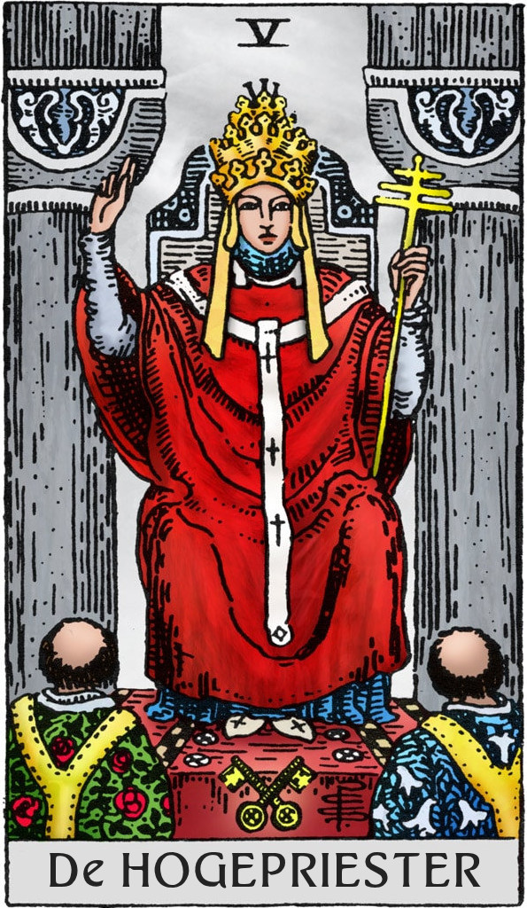 tarotkaart De Hogepriester